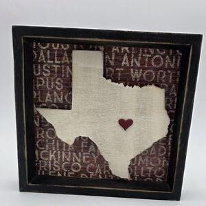 Rustic Texas Shadow Box Wall Art